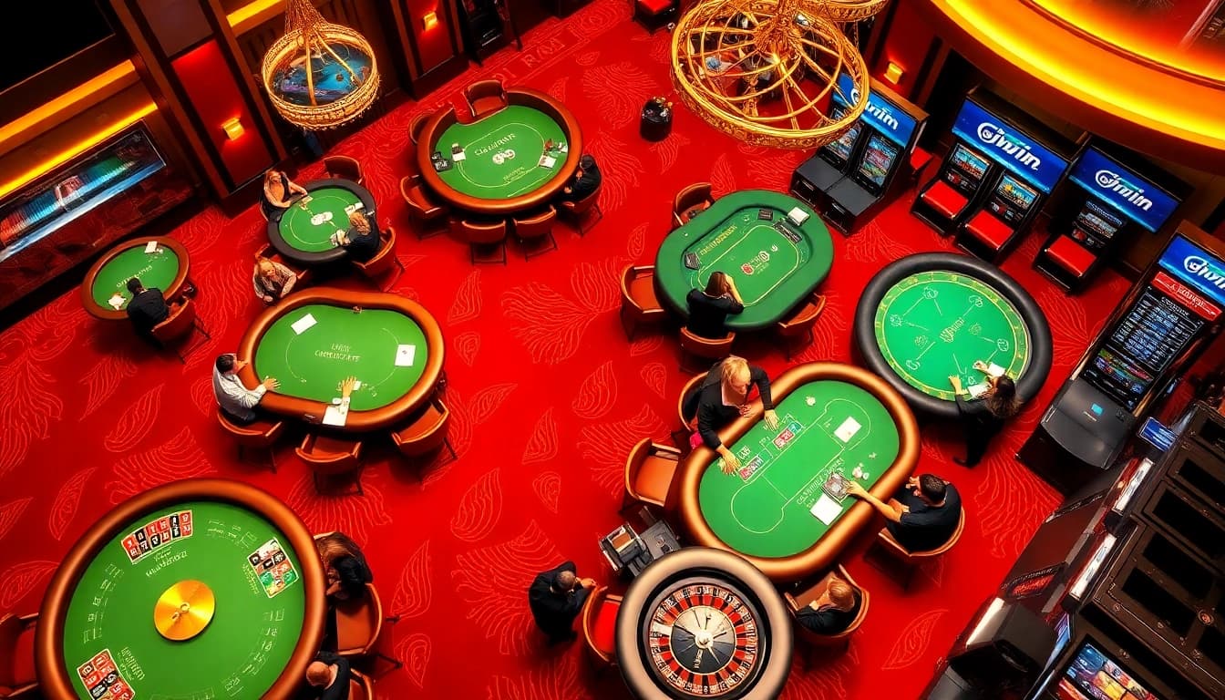 Experience thrilling gameplay at https://iwin.cn.com/ with lively casino tables and vibrant slot machines.