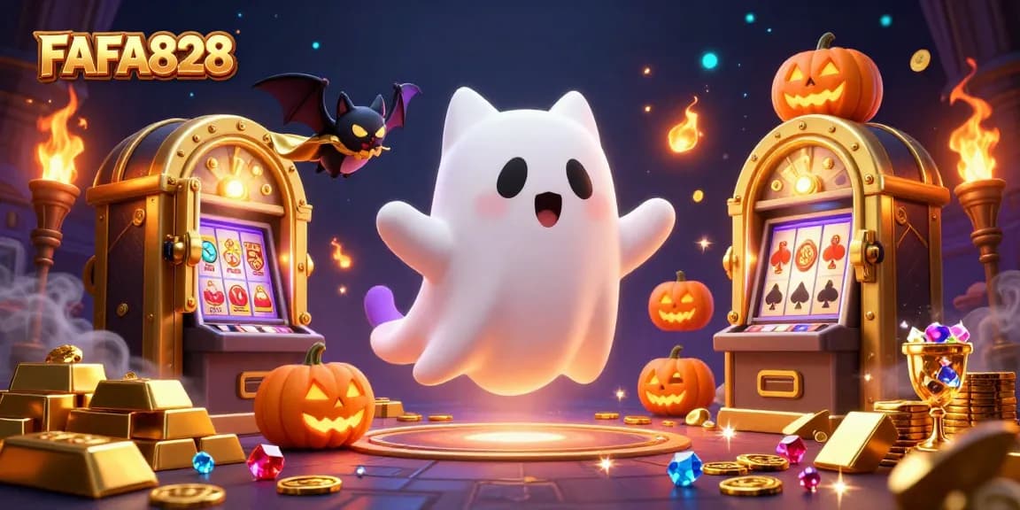 Win big with FAFA828 while enjoying friendly ghost cats and treasure-filled casinos.