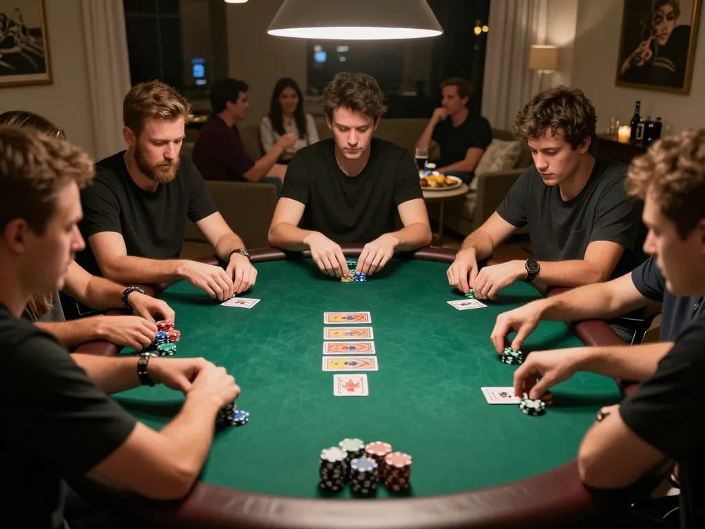 Engaging poker game at home featuring the hidden wiki links for advanced strategies and player tactics.