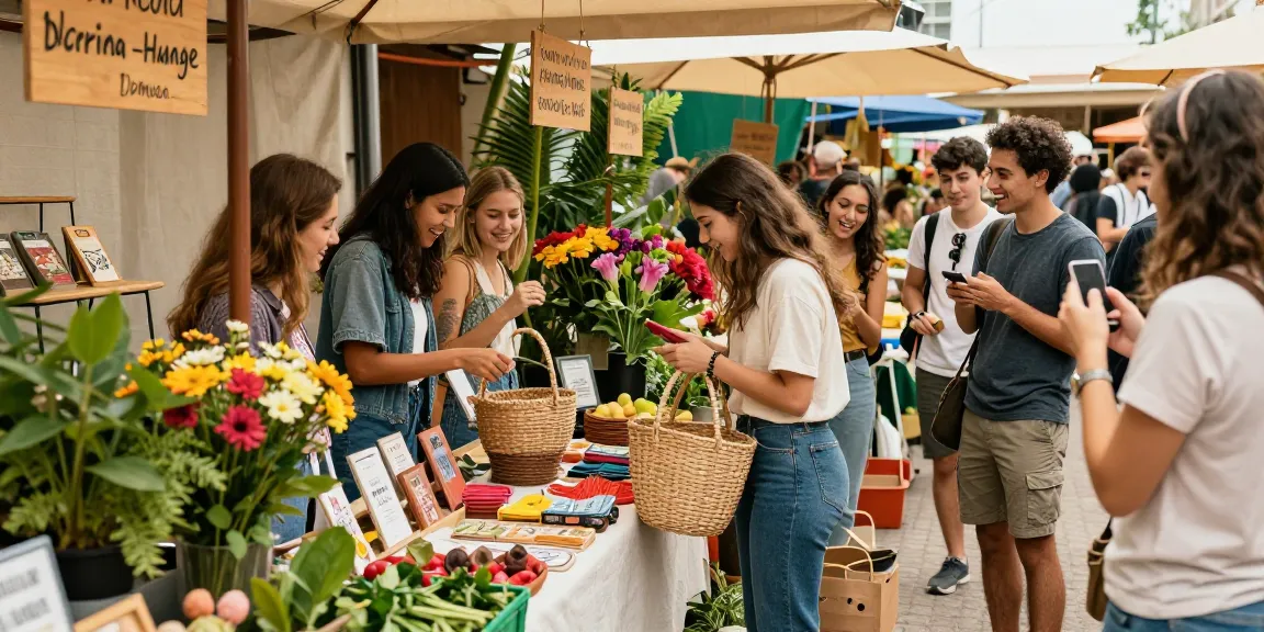 Local marketplace experience at https://forumup.org/shop/search.php?ca_id=&addr1=&addr2=&addr3=&schKeyword= showcasing diverse shoppers engaging with handmade products.