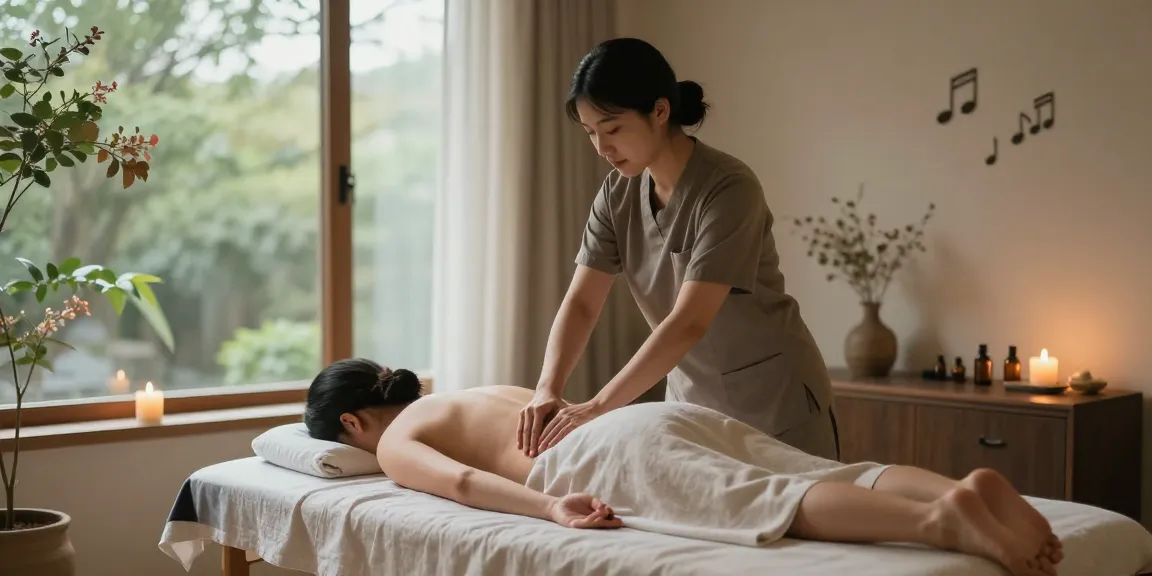 Experience a soothing 창원마사지 session in a serene spa room with gentle lighting and calming elements.