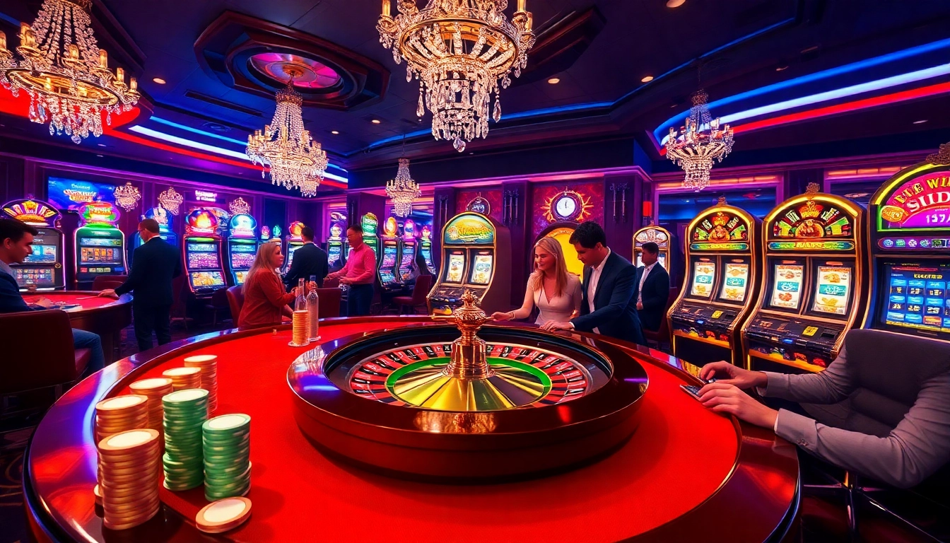Players enjoying a dynamic game at 555win's luxurious casino table, celebrating wins and engaging gameplay.