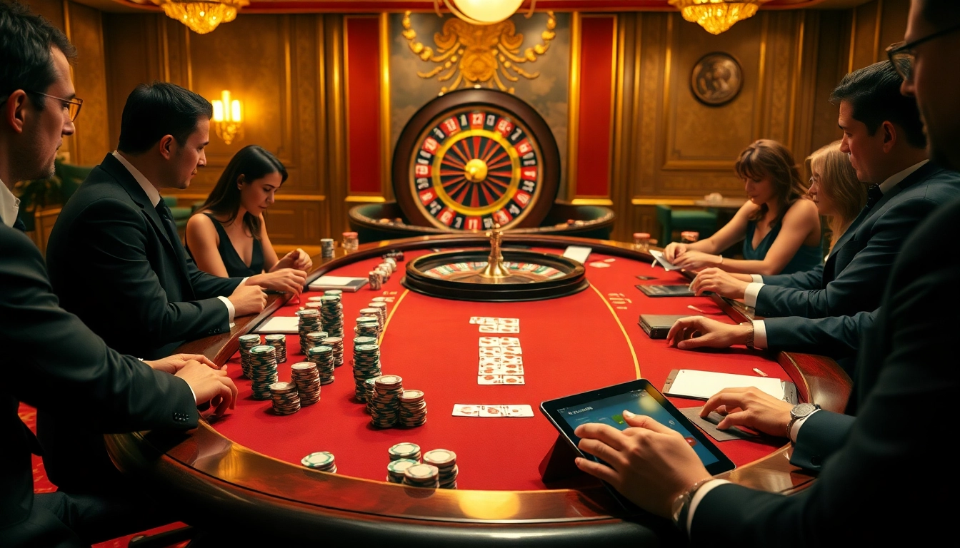 A thrilling poker scene featuring luxury and excitement at BK8 Thai, showcasing vibrant elements from https://hanoiculturetravel.com/.