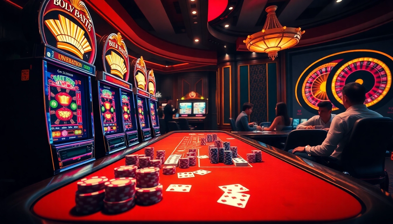 Players enjoying the excitement of u888 casino games at a vibrant gaming table.