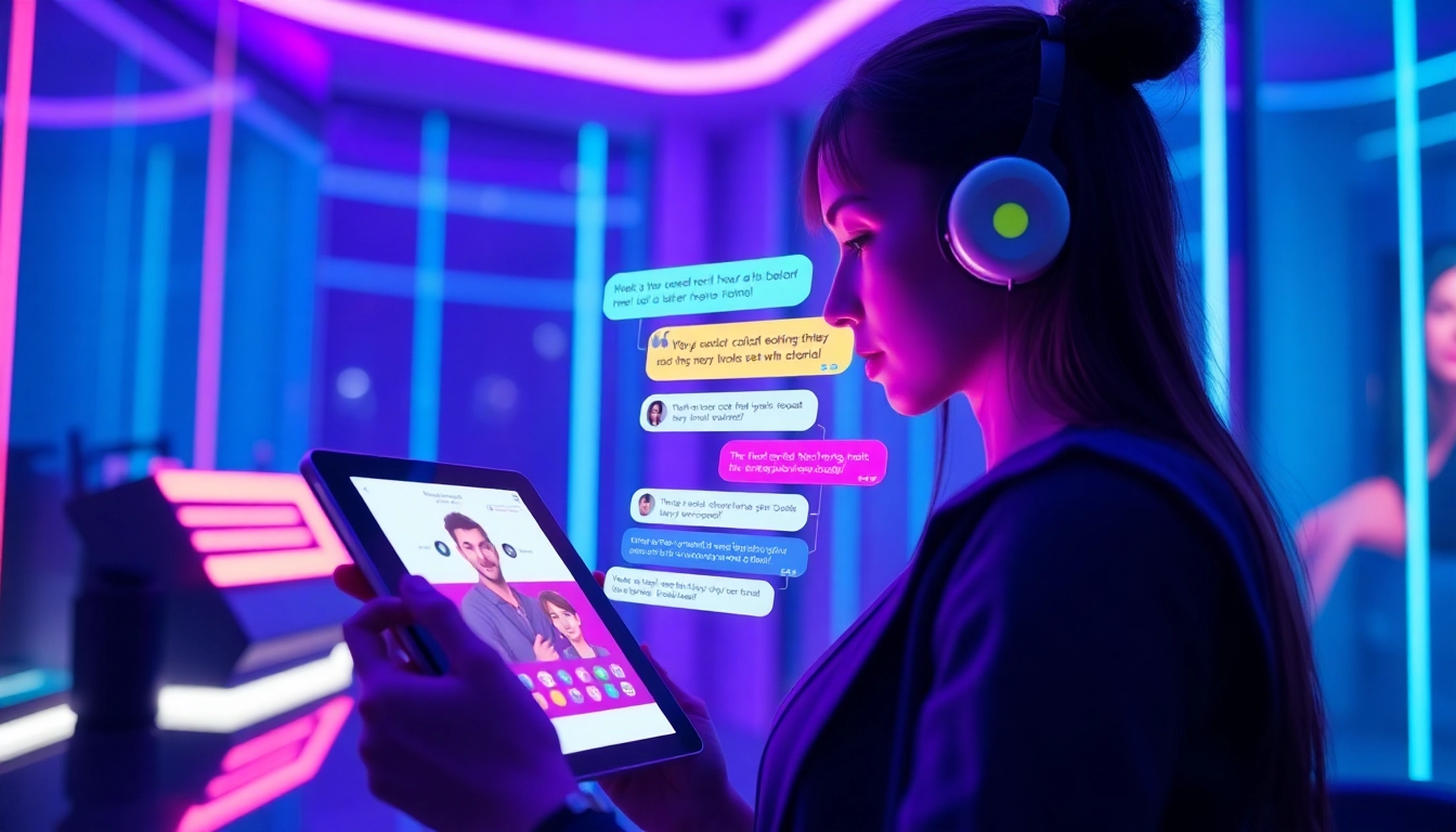 Engaging with the best nsfw ai chatbots in a modern, immersive digital interface.